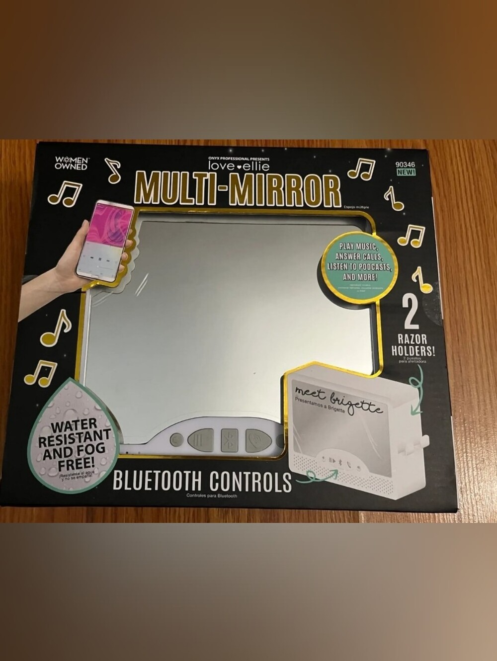 NWT Multi Mirror With Bluetooth